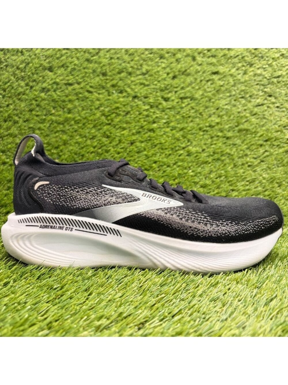 Brooks Adrenaline GTS 25 Mens Size 8.5 Black Athletic Running Shoes Sneakers